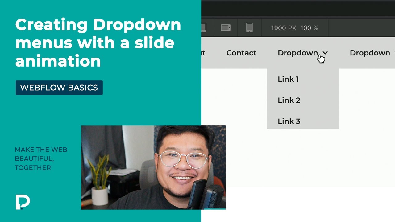 Создание анимации слайдов выпадающего меню в Webflow — Учебное пособие
