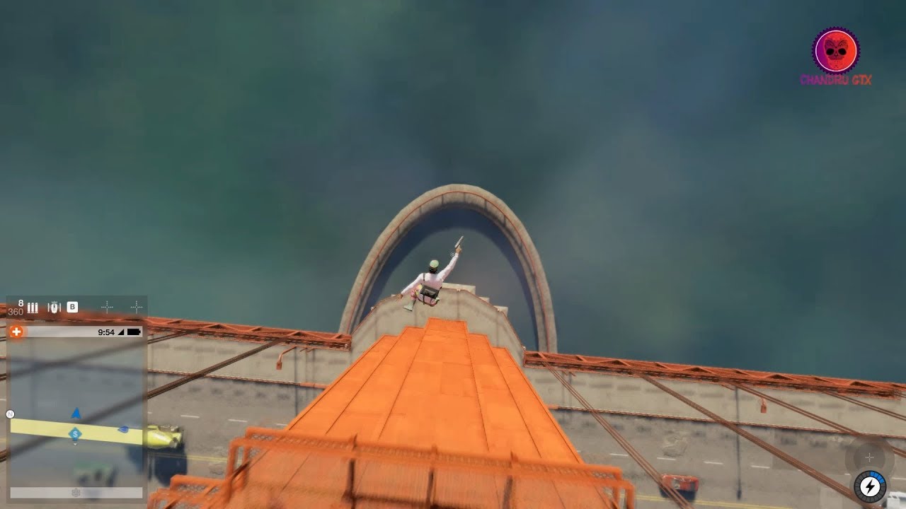 Watch Dogs 2 - Jumping from the Highest Point (Golden Gate Bridge)
