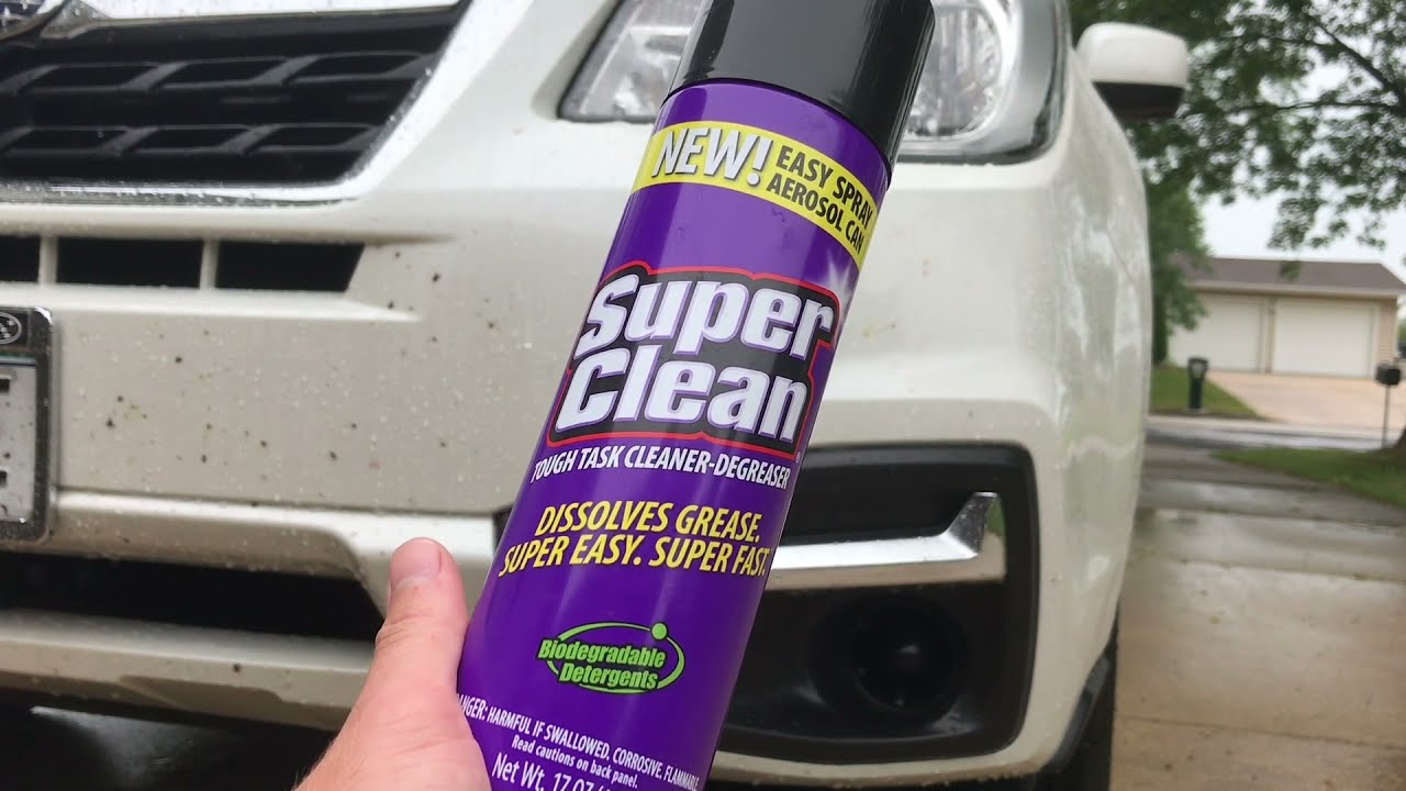 Remove Bugs With SuperClean Foam Aerosol! No More Bugs On Your Car!