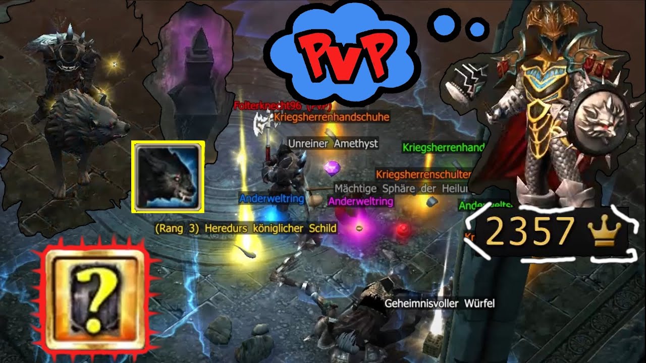 🎮 Drakensang Online 🎮 - Czarny Wilk, unikatowy w Heredur i PvP