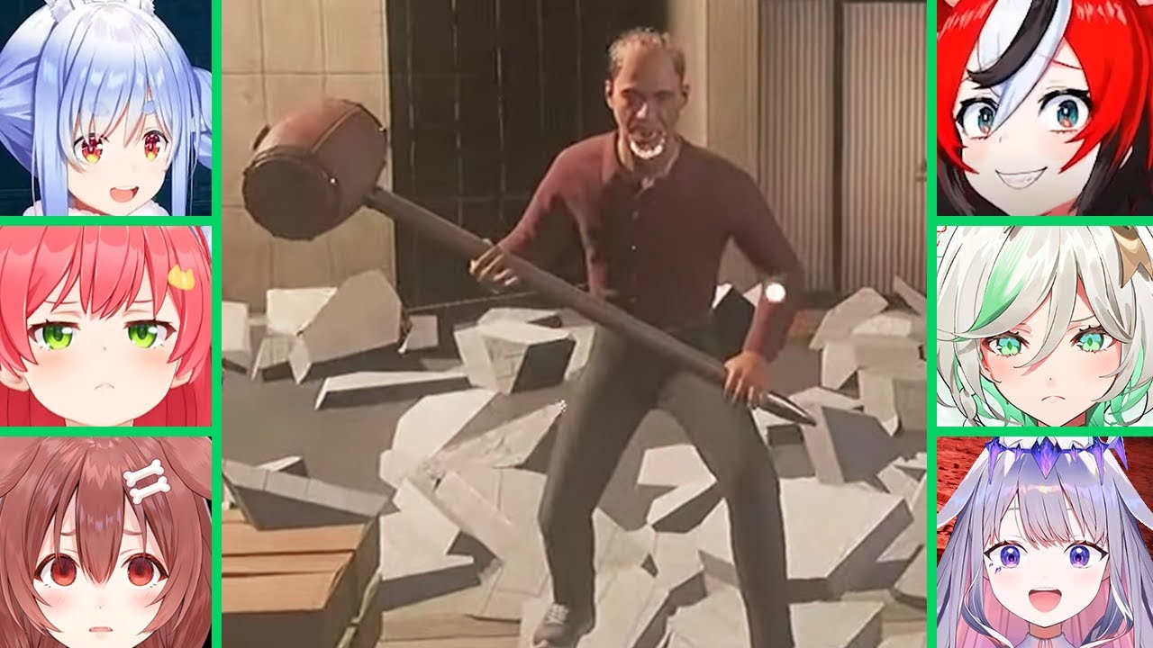 Hololive Girls Reaction When Their Store Getting Destroyed In I Am Part Time Worker [ Hololive ]
