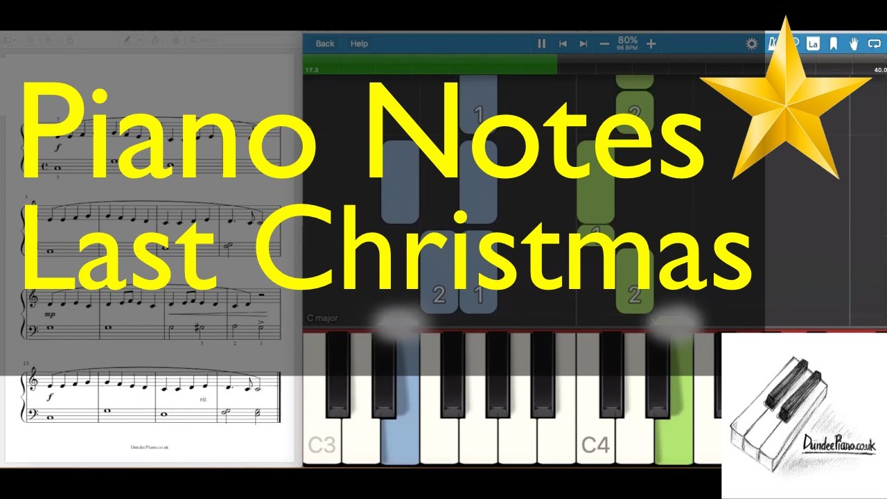 Piano Notes - Last Christmas (Wham!)