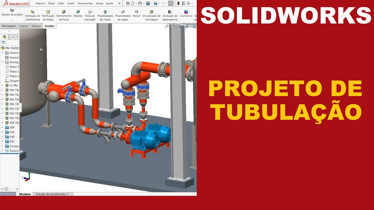 COMO FAZER PROJETO DE TUBULAÇÃO NO SOLIDWORKS #solidworks