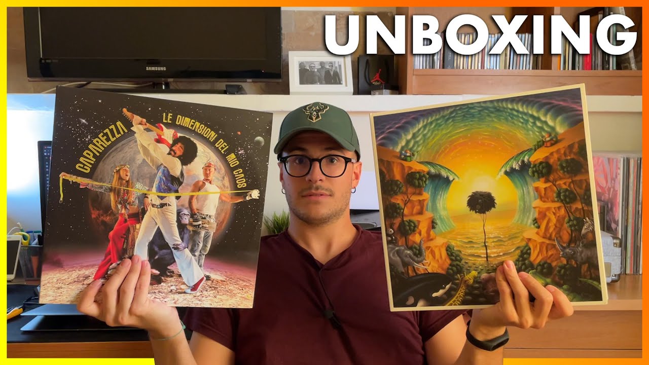 Unboxing VINILI COLORATI LE DIMENSIONI DEL MIO CAOS e MUSEICA di Caparezza