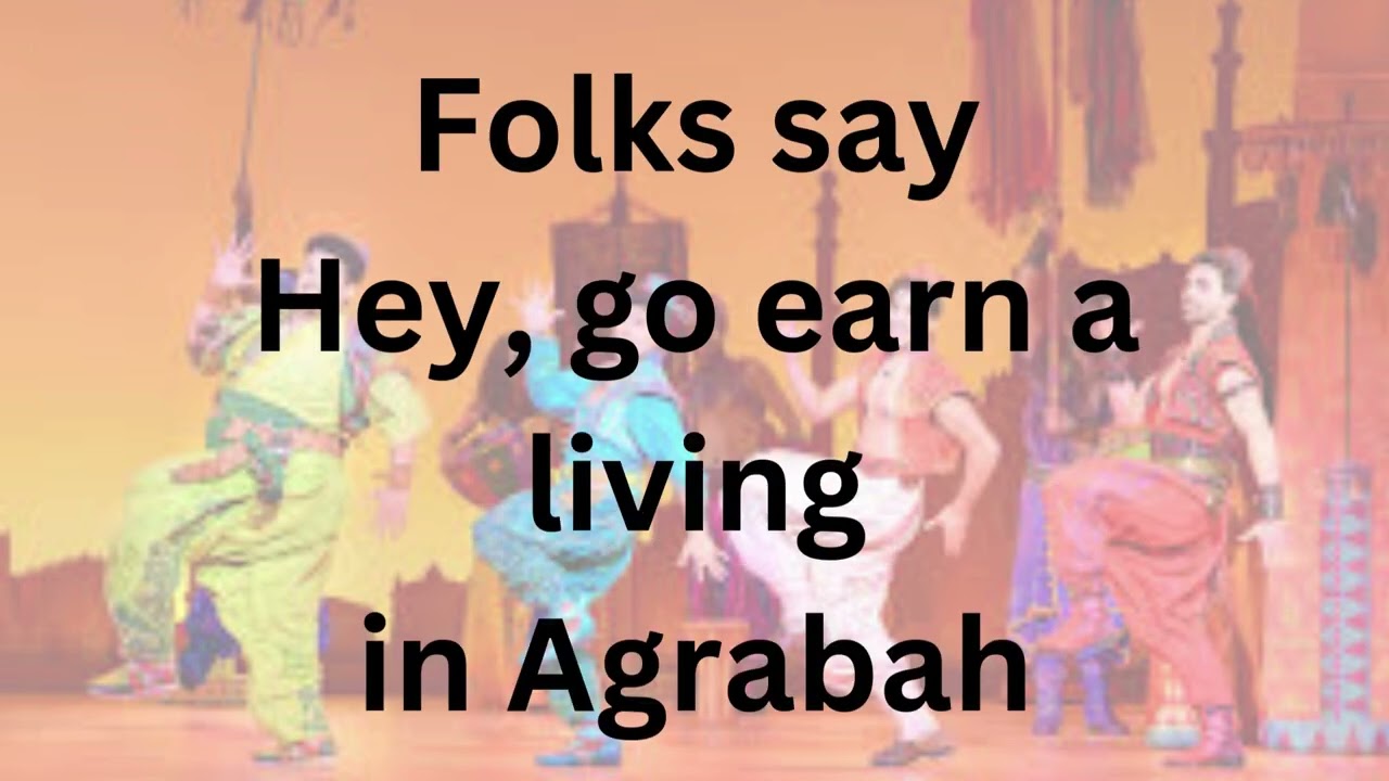 Babkak, Omar, Aladdin, Kassim Lyrics with performance track