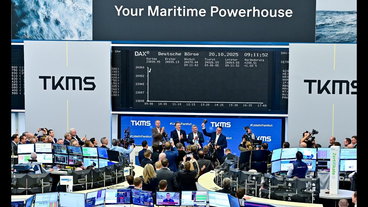 TKMS startete erfolgreich an der Frankfurter B&ouml;rse