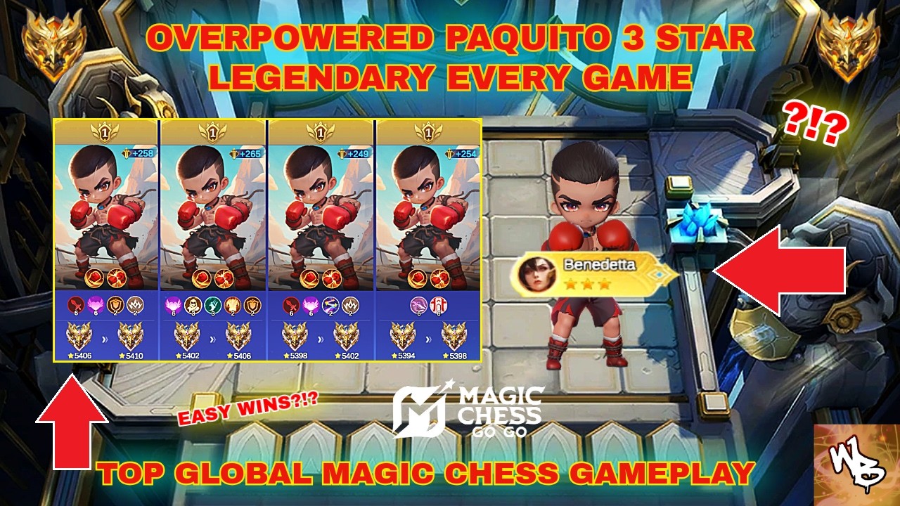 TOP GLOBAL PAQUITO META COMBO AUTOWIN SEASON 5 - BEST MAGIC CHESS STRATEGY - MAGIC CHESS GO GO