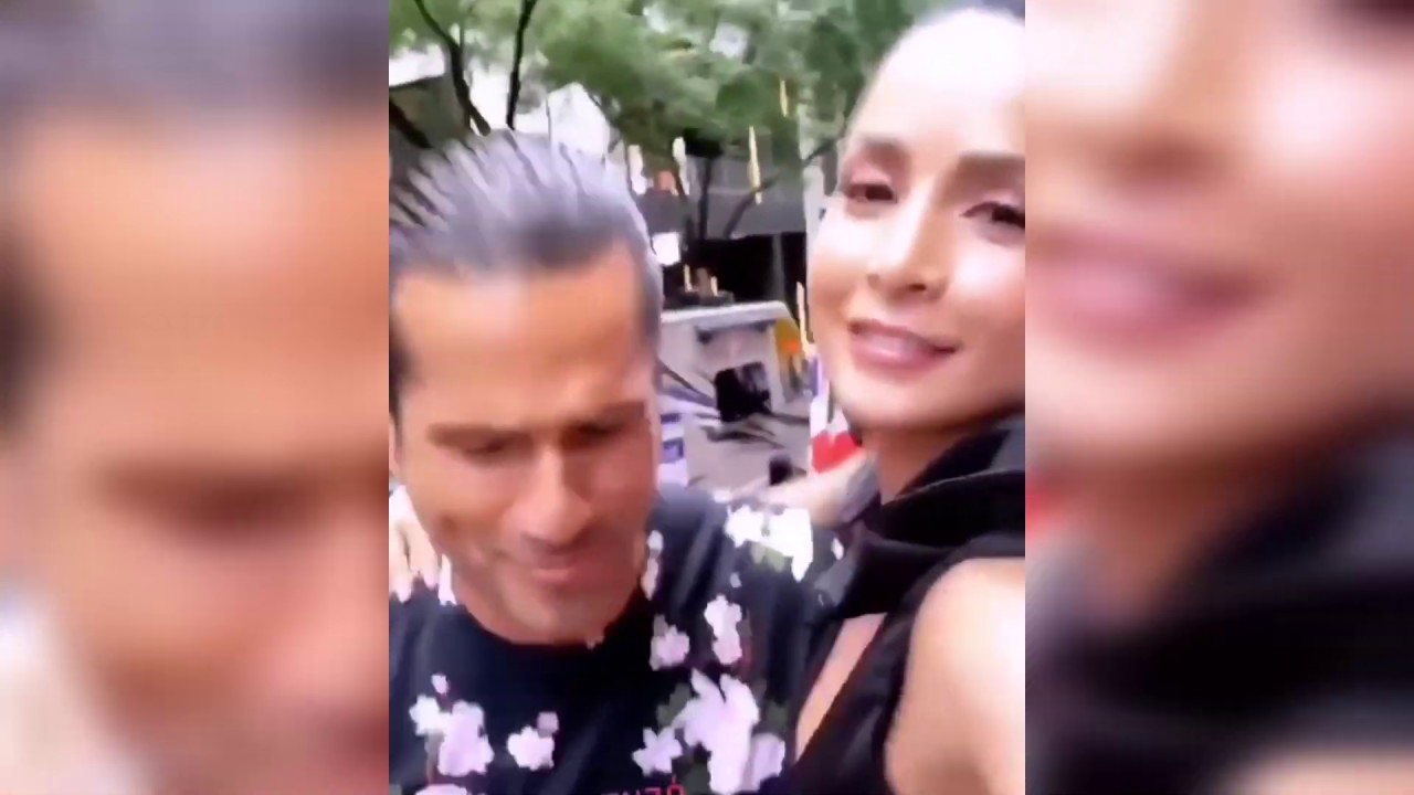 Carmen Villalobos y Gregorio Pernía se la pasan muy divertido juntos