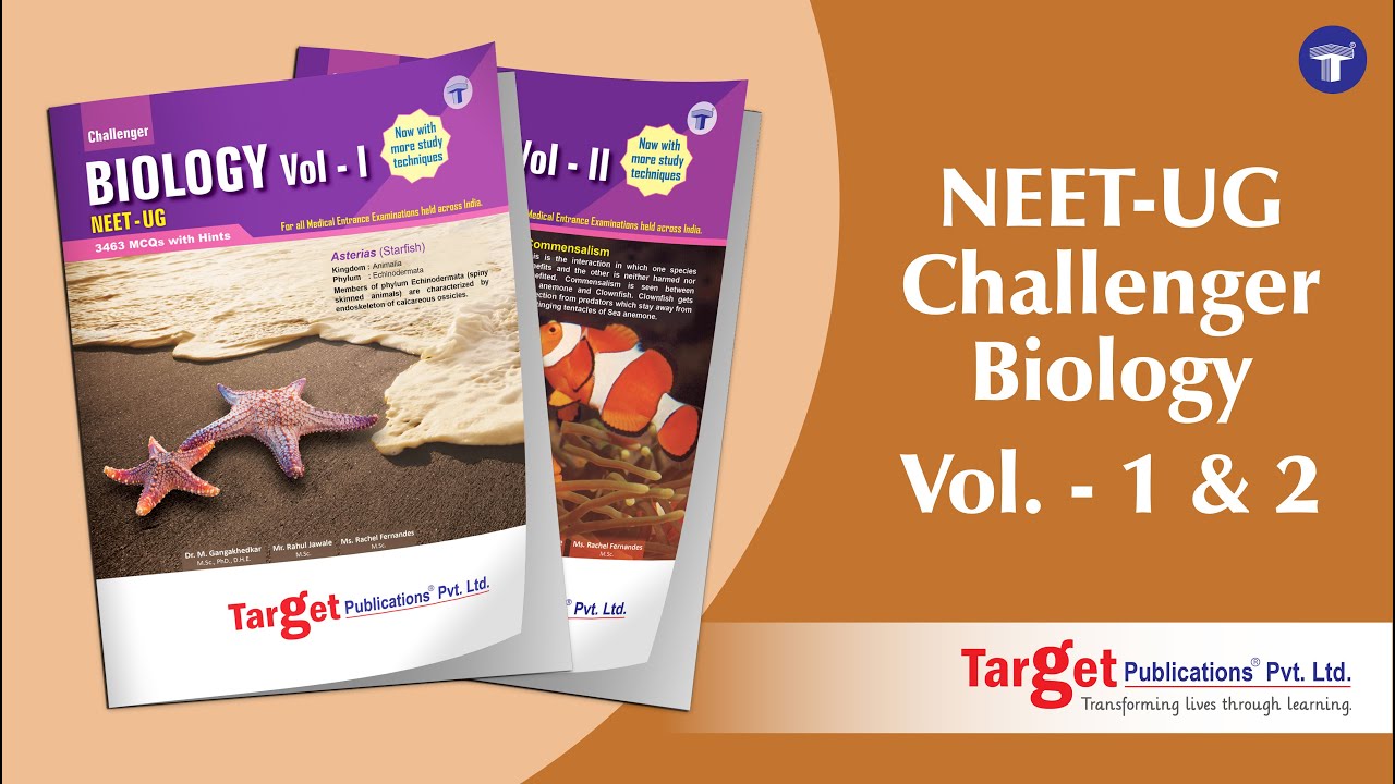 NEET Biology Books Vol. 1 and 2 for Medical Entrance Exam