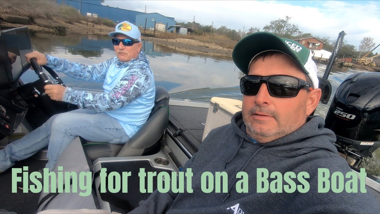 Bass Boat Trout Fishing with Dominic