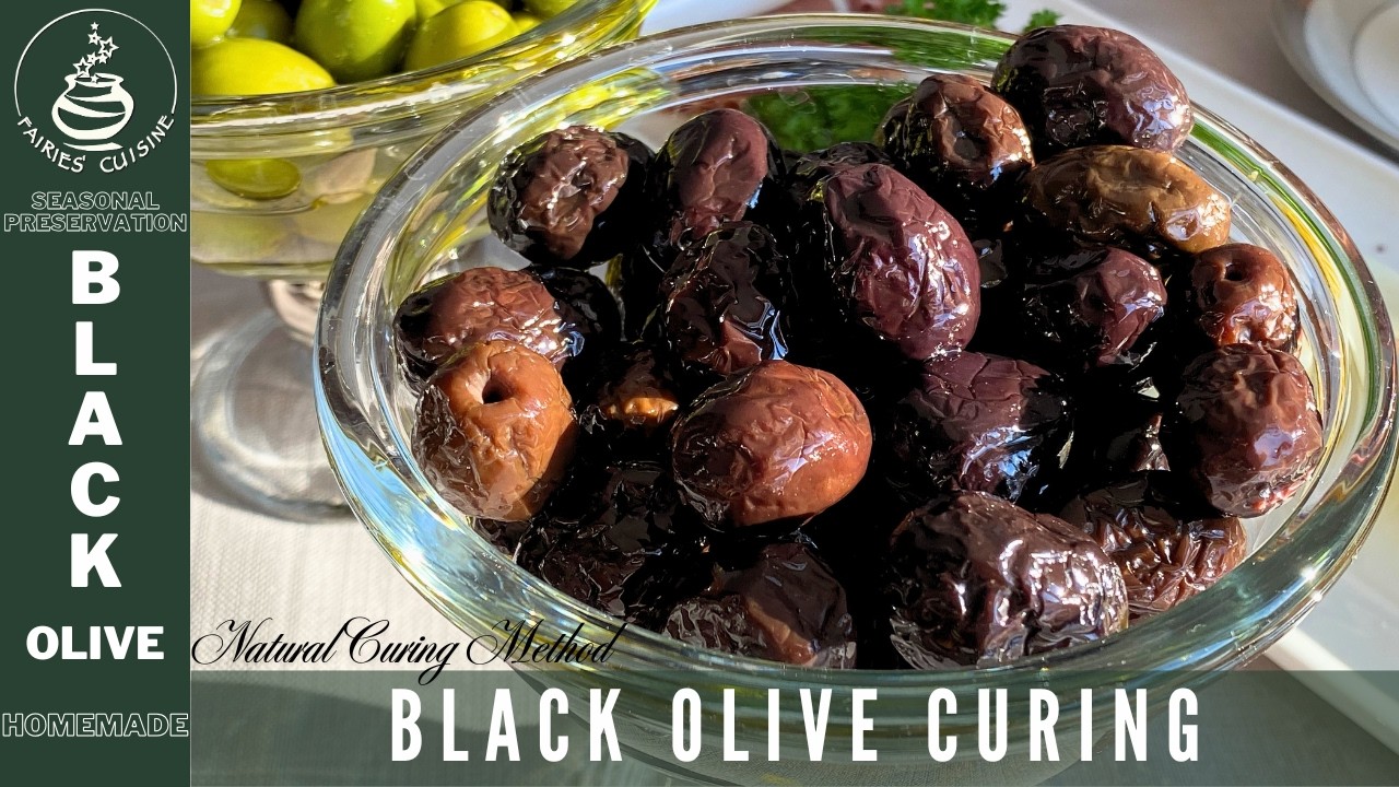 BLACK OLIVE CURING: HOME-STYLE, BRINE-LESS, LOW-ACID CURING