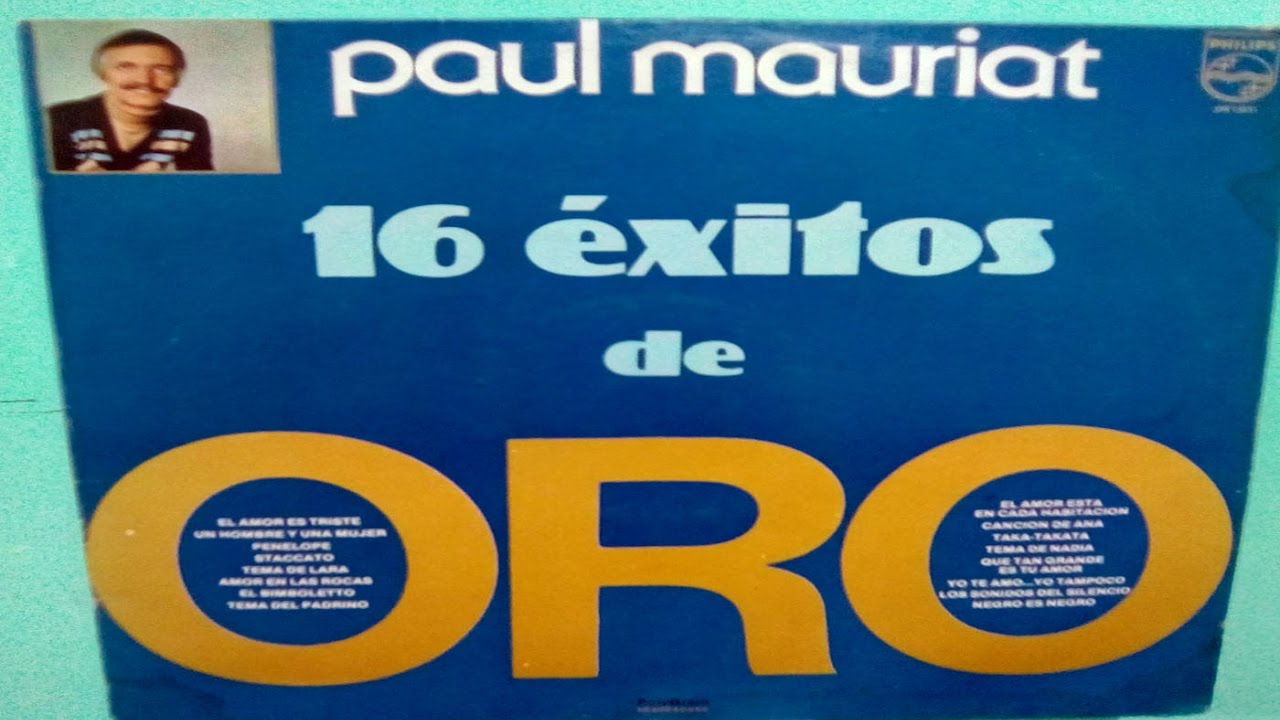 Paul Mauriat 16 Exitos De Oro Instrumentales romanticos LP 1983