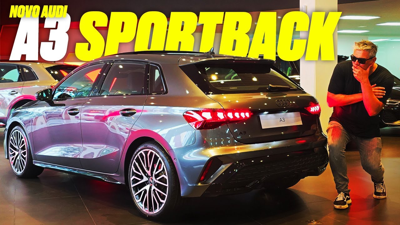 Novo Audi A3 Sportback - EXCLUSIVO! CHEGA EM DUAS VERSÕES, COM PLATAFORMA DE GOLF MK8! E O PREÇO?