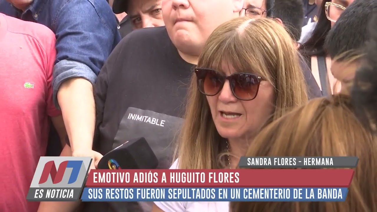 Último adiós a Huguito Flores: su cuerpo fue sepultado en la ciudad de La Banda