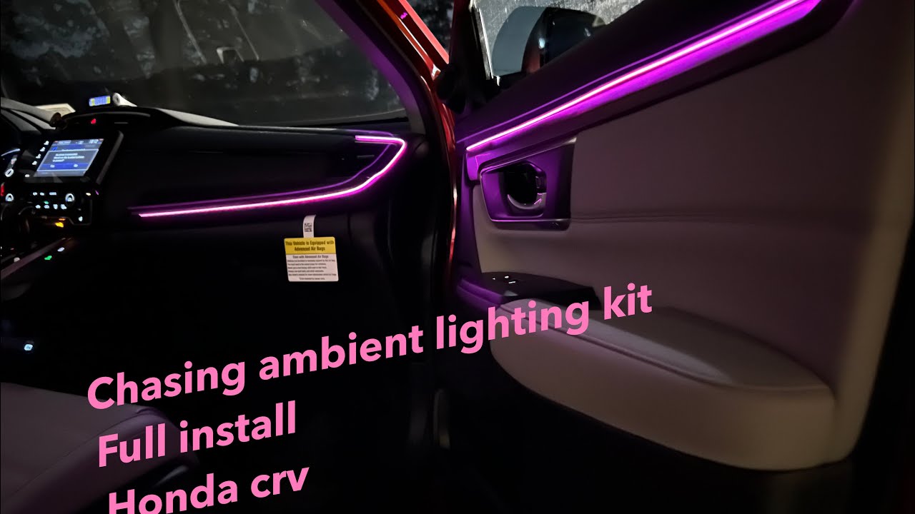 Honda CRV interior ambient lights installed | MUST SEE
