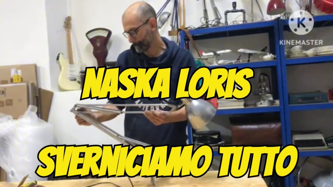🔧 Restauro Completo di una Lampada Naska Loris: Sverniciatura e Nuovo Cablaggio | Restore & More