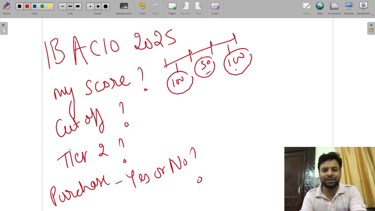 My score ? Cutoff ? tier 2 ki tyari karu ya nhi ?? #ibacio2025