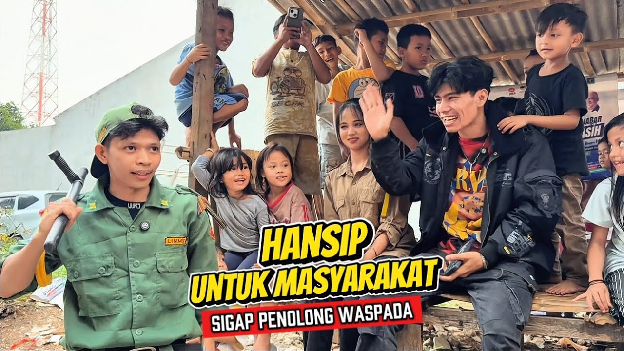 RAMPOK MOTOR BERAKSI LAGI HANSIP SIAP MEMBANTU MASYARAKAT | Short Movie
