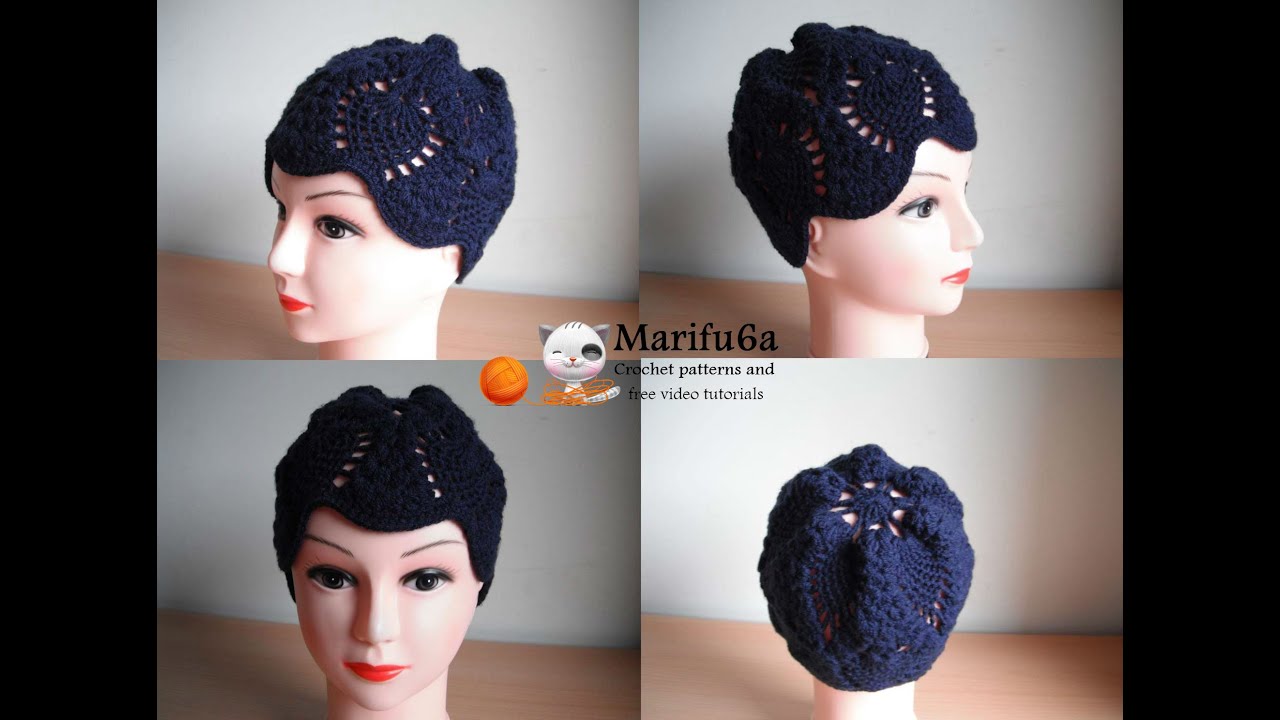 How to crochet pineapple hat by marifu6a