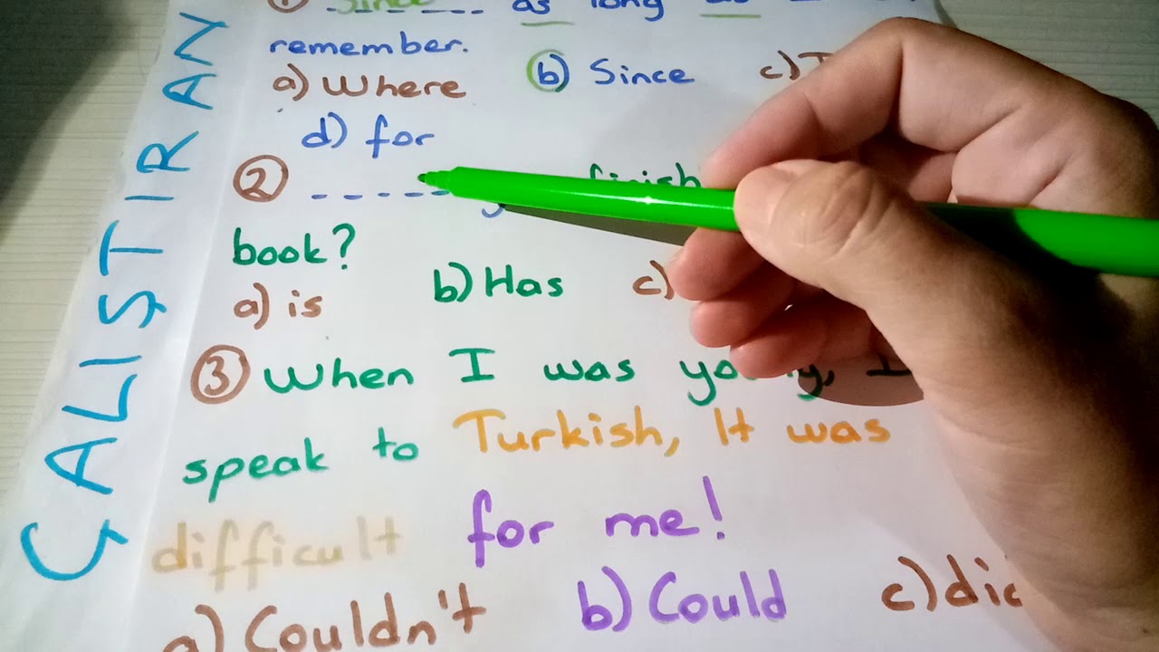 Auzef ingilizce 2 ünite 13 konu anlatımı ve soru çözümü