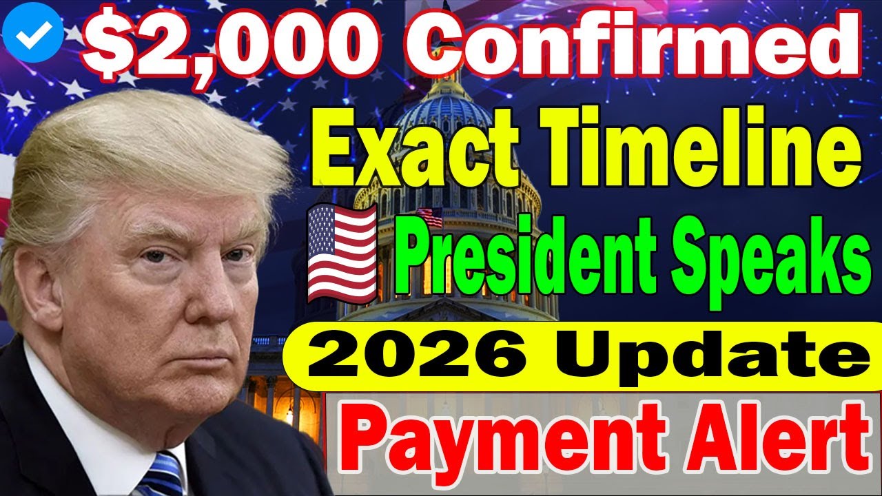$2,000 Stimulus Payment Update 2026 | President Reveals Exact Date & Eligibility Details