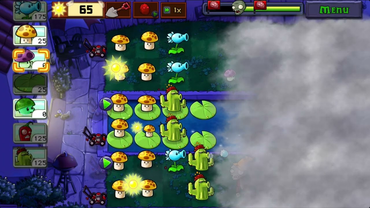 FOG Level 9💥 PLANTS VS ZOMBIES 💥💞#pvz #pvzgameplay 