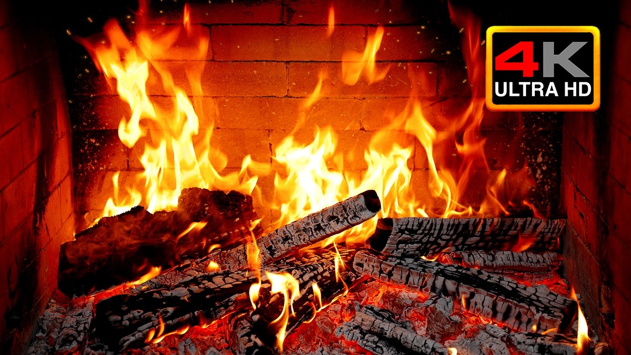 🔥 Идеальный уютный камин 4K &ndash; 12 ЧАСОВ расслабляющих звуков потрескивания огня.