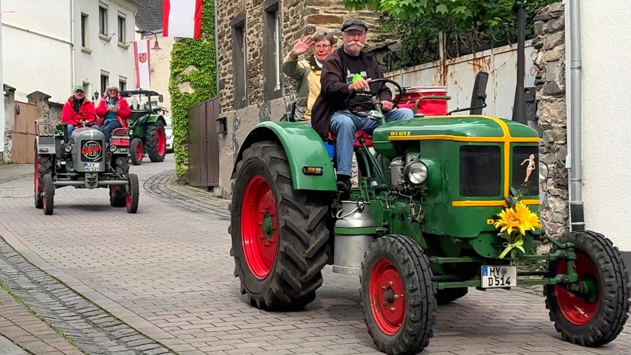 Traktor & Oldtimertreffen zum 13. Nette-Schieferwandertag in Trimbs 19.05.2024 - Hochkelberg TV