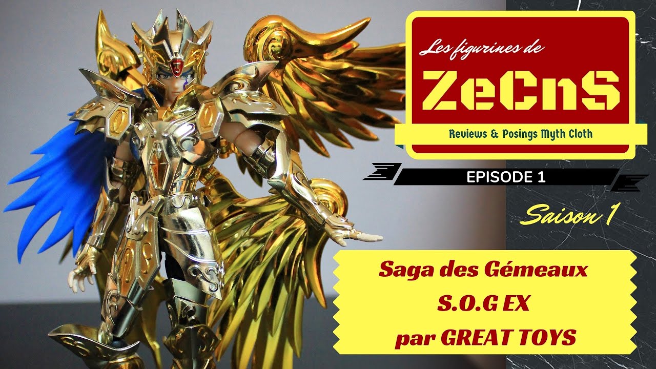 Saint Seiya Myth Cloth - Les Figurines de ZeCnS - Saga des Gémeaux EX S.O.G Great Toys Review