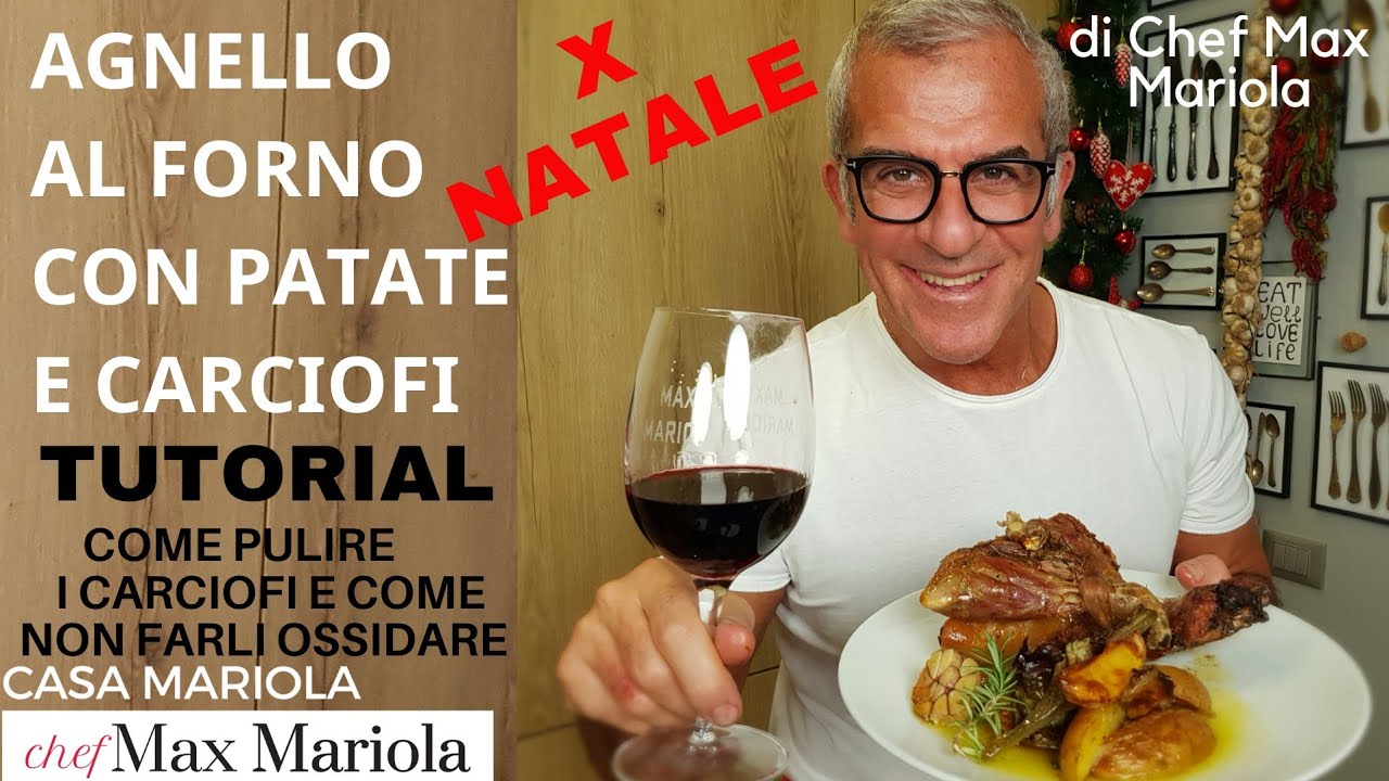 AGNELLO al FORNO con PATATE e CARCIOFI #ricetta #facile da #CasaMariola