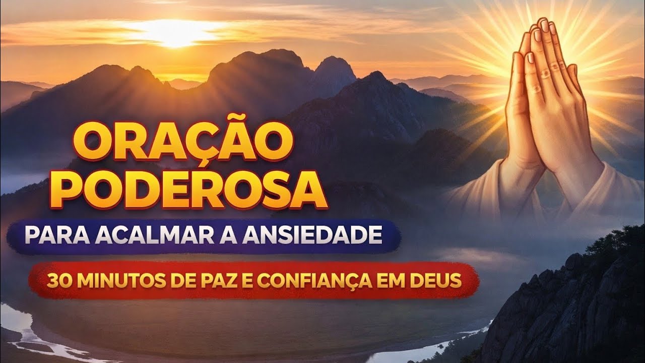 ORAÇÃO PODEROSA PARA ACALMAR ANSIEDADE - 30 MINUTOS DE PAZ E CONFIANÇA EM DEUS 🙏🫂