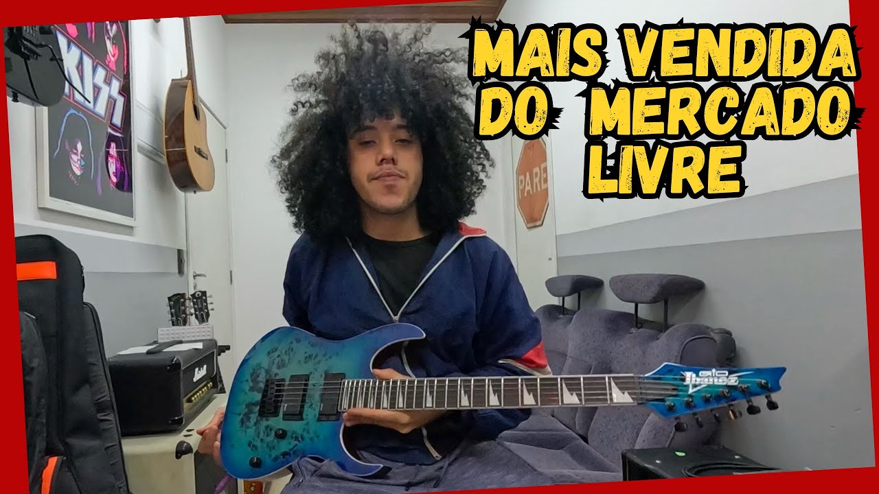Umboxing + Review  Guitarra Ibanez GRGR 221 PA  Aqua Burst + upgrade
