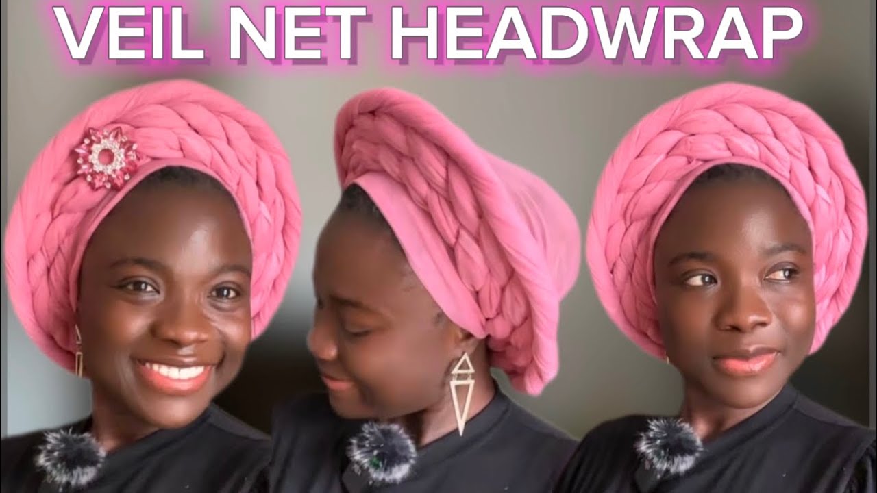 HOW TO TIE TURBAN VEIL NET || GELE STYLES || HEADSCARF || HEADWRAP TUTORIAL