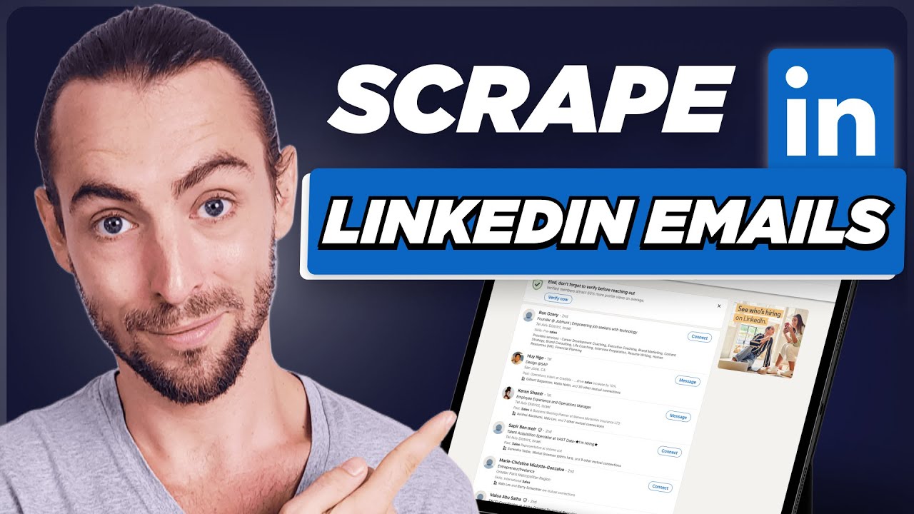 How to Scrape UNLIMITED LinkedIn EMAILS In 7 MInutes