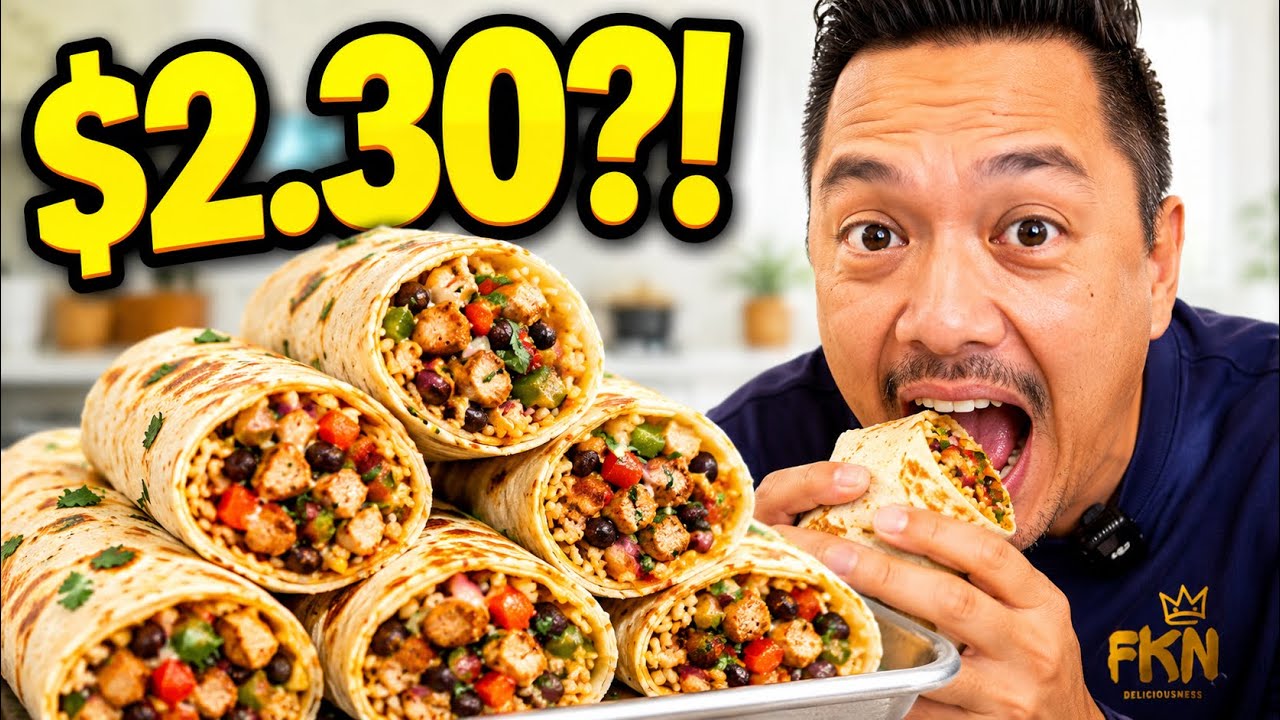 Chipotle Chicken Burrito Meal Prep 
