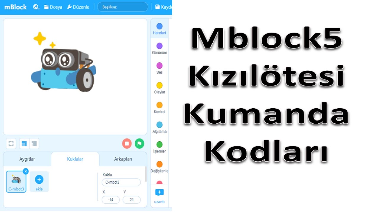 Bölüm10- Mblock5 ile Mbot-Kızılötesi Kumandayı Kodlama