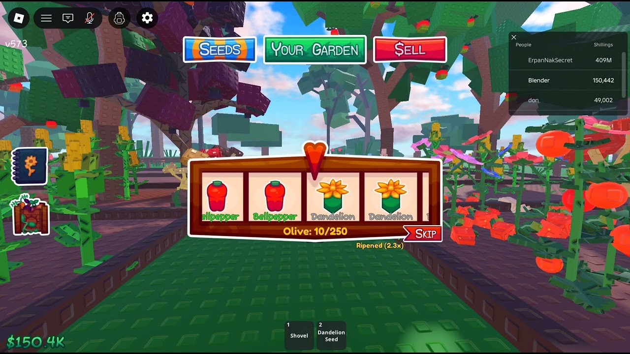One day, I Gameplay Started Roblox Garden Horizons Everytime long time ago?