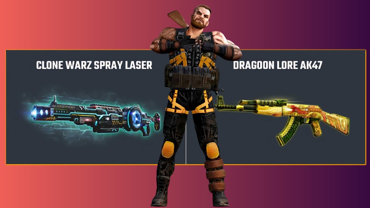 Dragoon Lore AK-47 & Clone Warz Spray Laser - Hero Shoot Zombie 