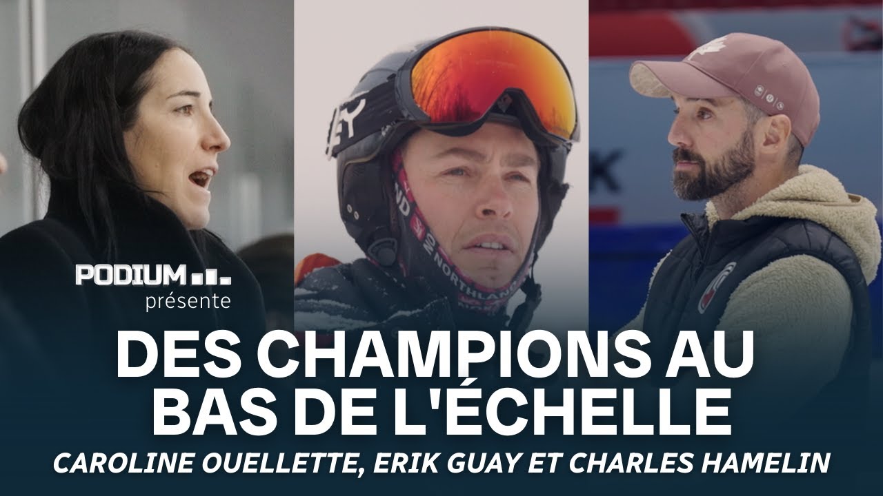 Des champions au bas de l'échelle : Caroline Ouellette, Erik Guay et Charles Hamelin | Podium