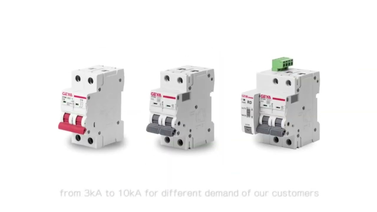 GEYA GYM9 2Pole MCB Din Rail Mini Disjuntor Disjuntor 230V 6A-63A A