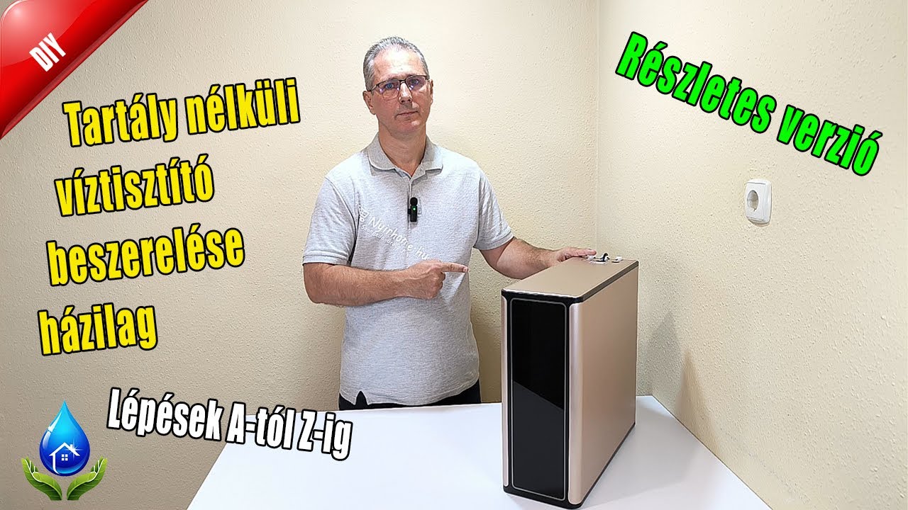 RO 800 Comfort és Obsidian átfolyós víztisztító beszerelése | Részletes verzió