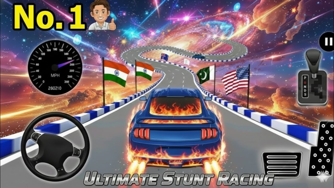 Mega Ramp ( Monster Car Racing 3D ) ||  Extreme Car Stunt - Android Gameplay (Car Game Car Game)