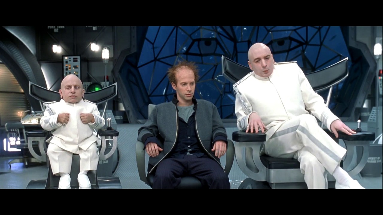 Embarrassing! Mini Me was driven out by Dr  Evil