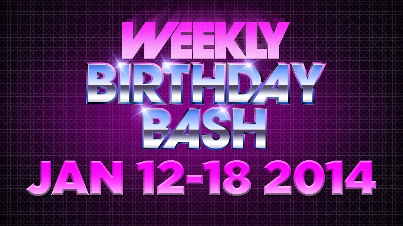 Celebrity Actor Birthdays - January 12-18, 2014 HD