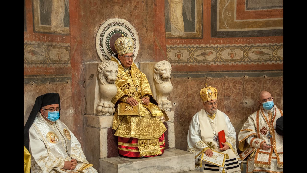 Il Patriarca Youssef Absi celebra la Divina Liturgia nella Basilica di Santa Maria in Cosmedin