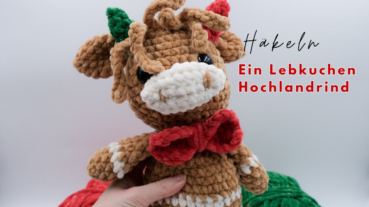 Häkel ein Lebkuchen-Hochlandrind - Du wirst dich verlieben!
