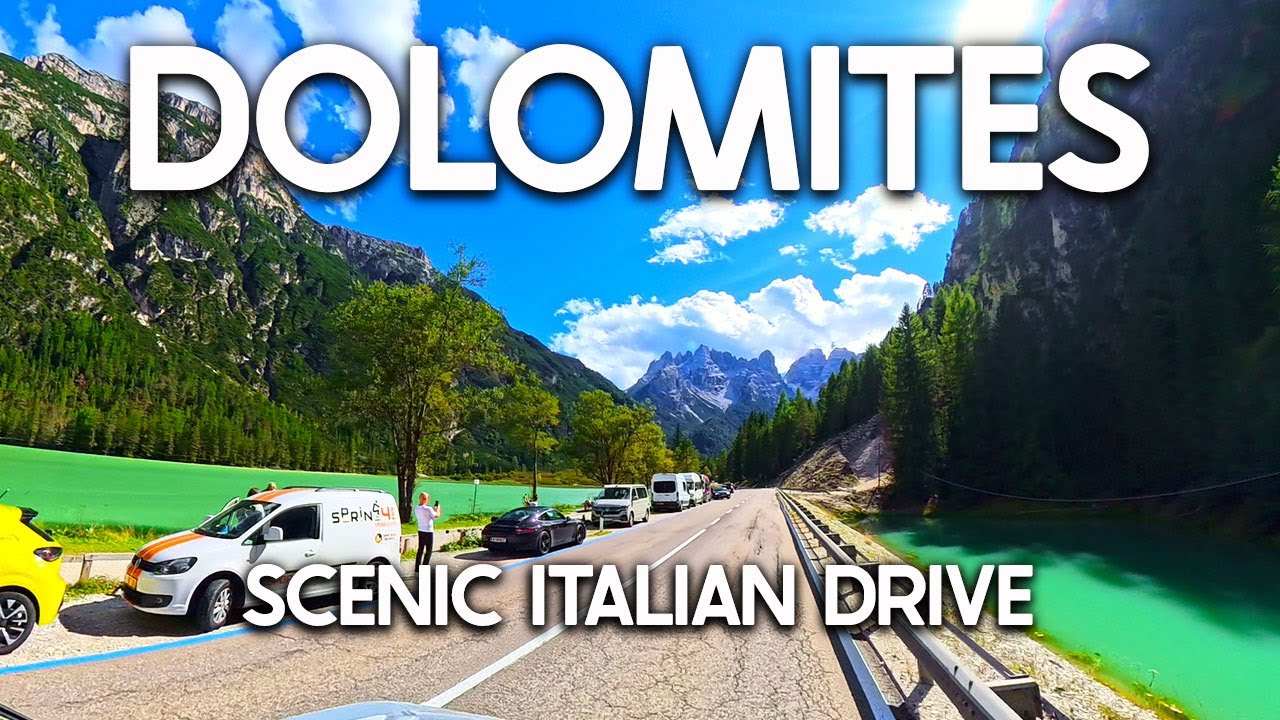Dolomites Scenic Drive On The SS51 Lago Di Landro Cortina D’Ampezzo Italy Mountains Italian Road
