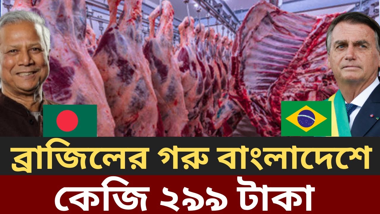 Brazilian beef exports to Bangladesh, Brazil Bangladesh trade relation, BD beef import from Brazil