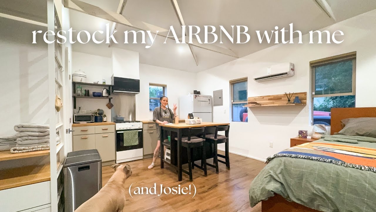 Restock my AIRBNB with me!