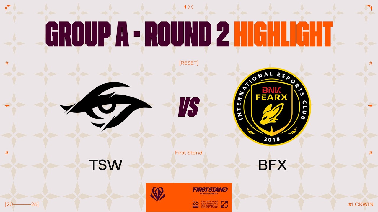 TSW vs BFX 매치 하이라이트 | 그룹 스테이지 Day 3 | 2026 퍼스트 스탠드 토너먼트